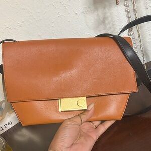 All Saints brown and Black Crossbody Bag